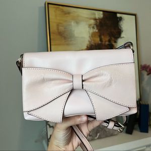 NWOT Kate Spade Montrose Avenue Aster Pink Crossbody Purse Leather With Bow